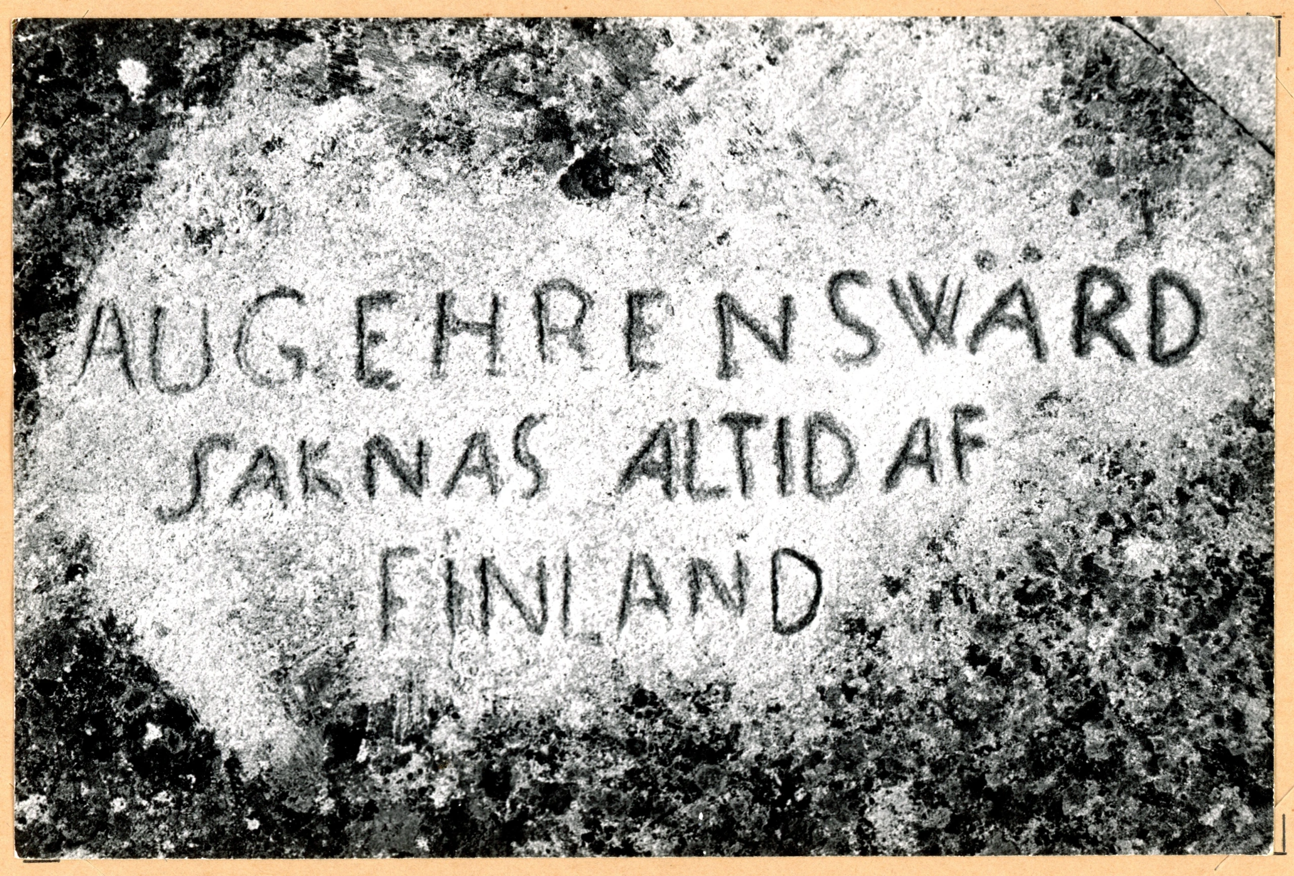Augustin Ehrensvärd saknas altid af Finland - Hangö museum